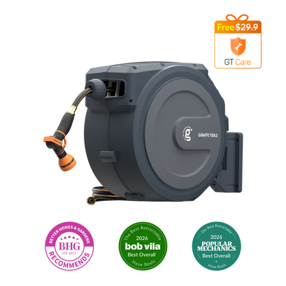 Retractable Garden Hose Reel-1/2in-130ft
