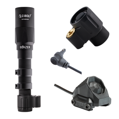Dual Function Cable Port Tailcap for Z-BOLT®, Surefire, Modlite, & Arisaka "Scout" Compatible Lights & Light Bodies