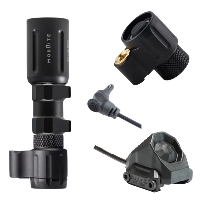 Dual Function Cable Port Tailcap for Z-BOLT®, Surefire, Modlite, & Arisaka "Scout" Compatible Lights & Light Bodies