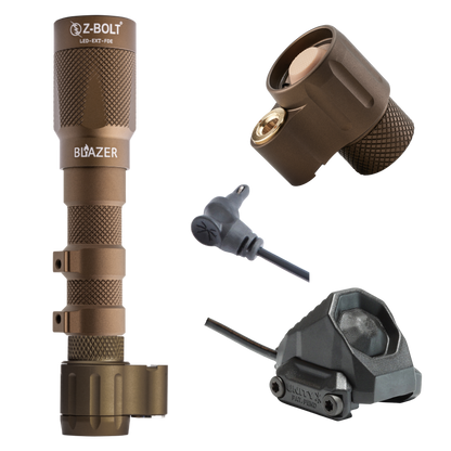 Dual Function Cable Port Tailcap for Z-BOLT®, Surefire, Modlite, & Arisaka "Scout" Compatible Lights & Light Bodies