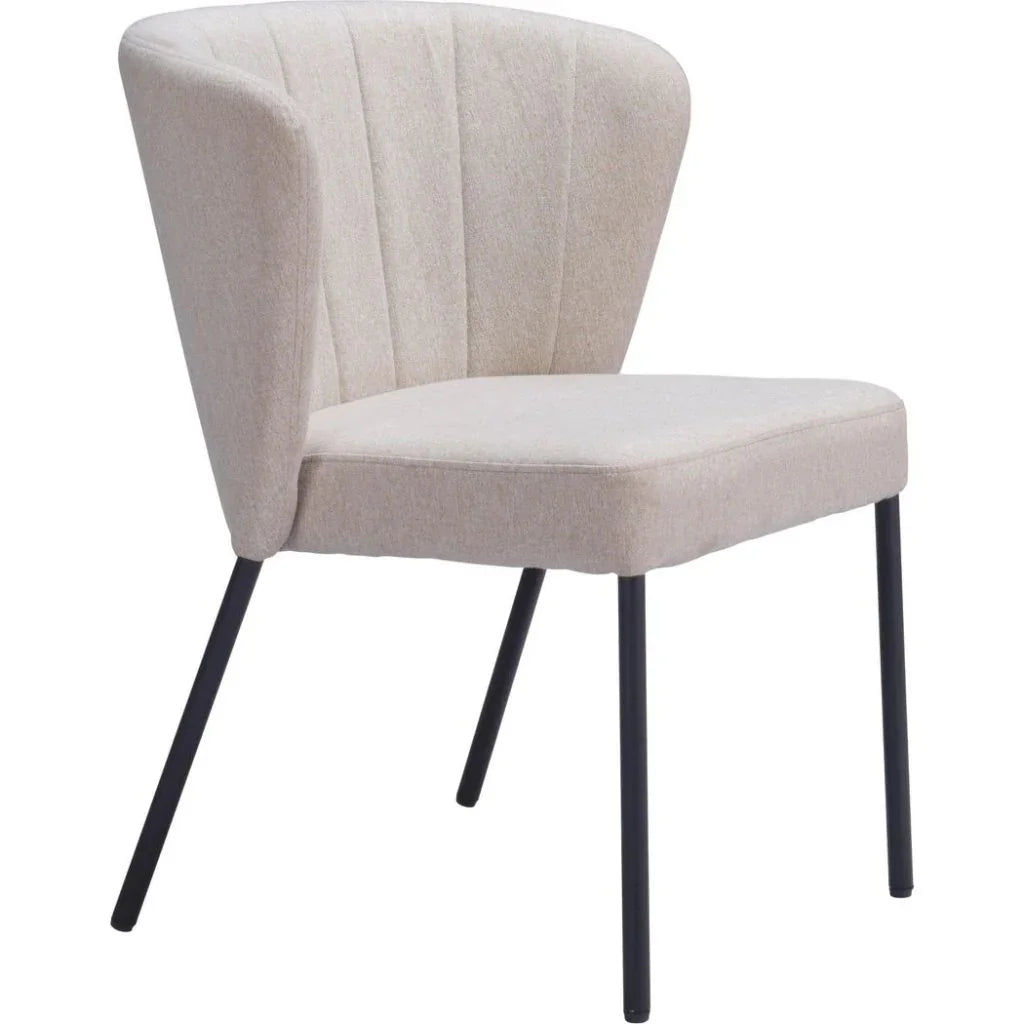 Aimee Performance Fabric Armless Dining Chair 2PC