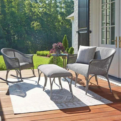 All Seasons  5 Pc Lounge Chairs Settee Ottoman Set