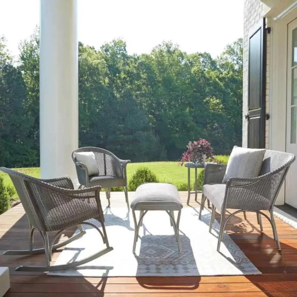 All Seasons  5 Pc Lounge Chairs Settee Ottoman Set