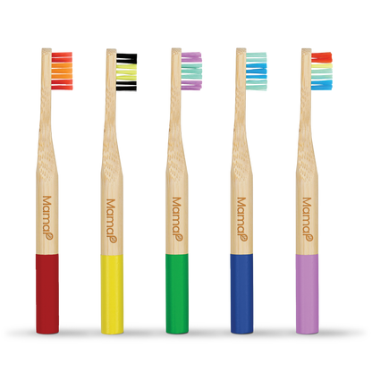 Kids Bamboo Toothbrushes 5-Pack