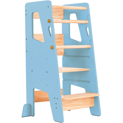 Adjustable Toddler Kitchen Tower with Safety Bars