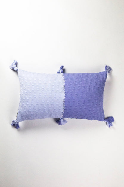 Antigua Pillow - Pink / Periwinkle Colorblocked