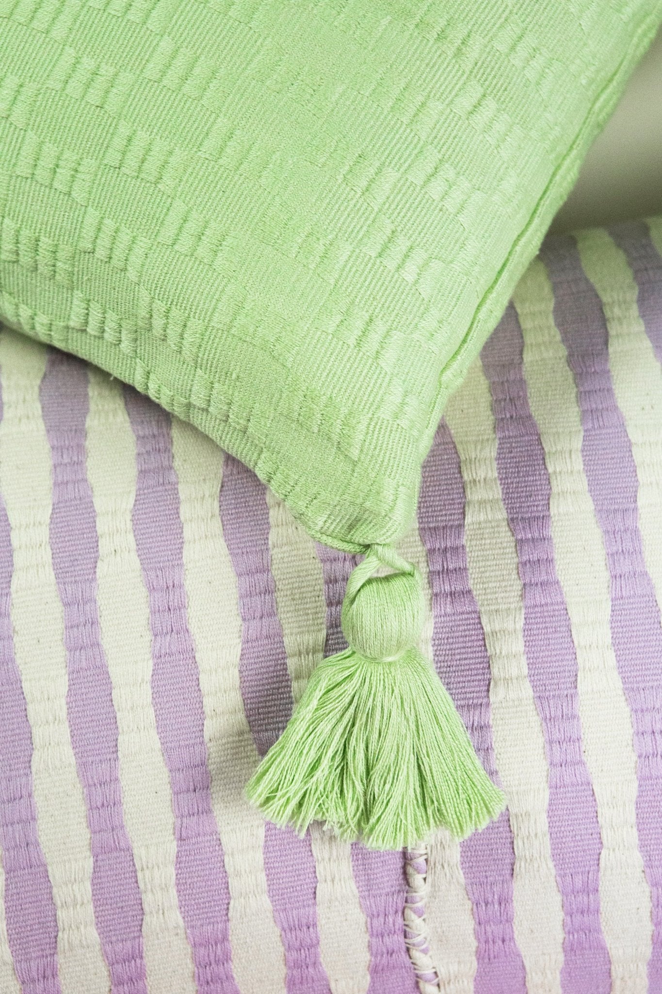 Antigua Pillow - Light Pistachio Solid