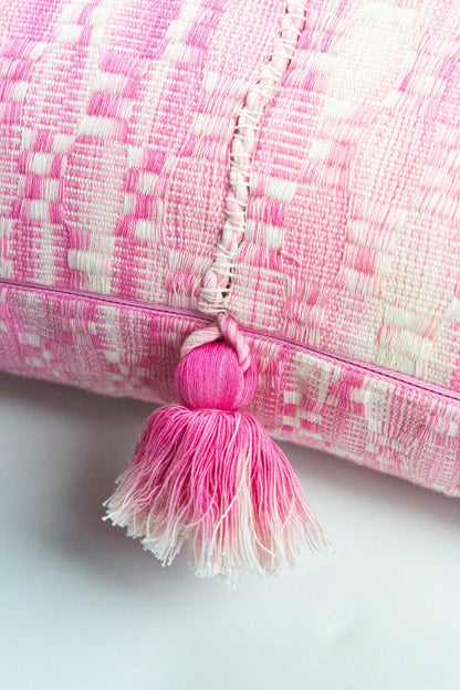 Antigua Pillow- Naturally Dyed Faded Pink