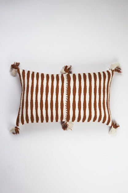 Antigua Pillow - Umber Brown