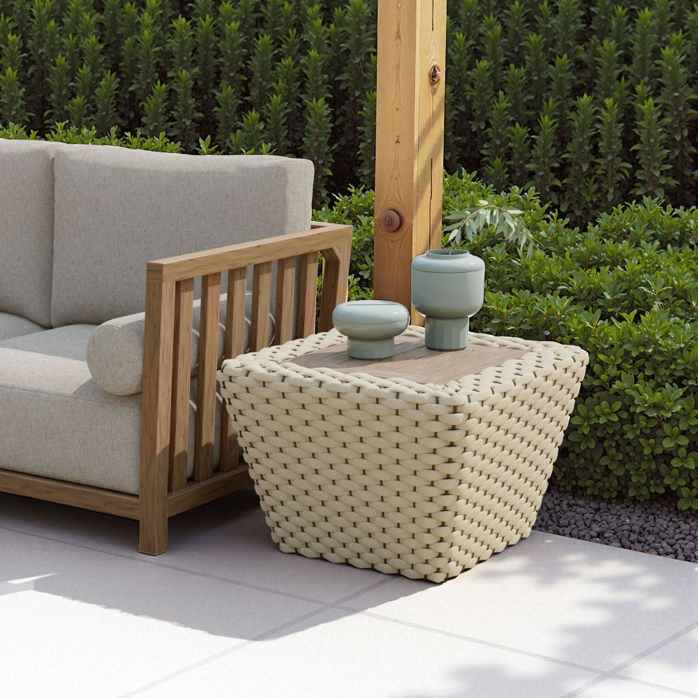 Antul Wooden Square Coffee Table