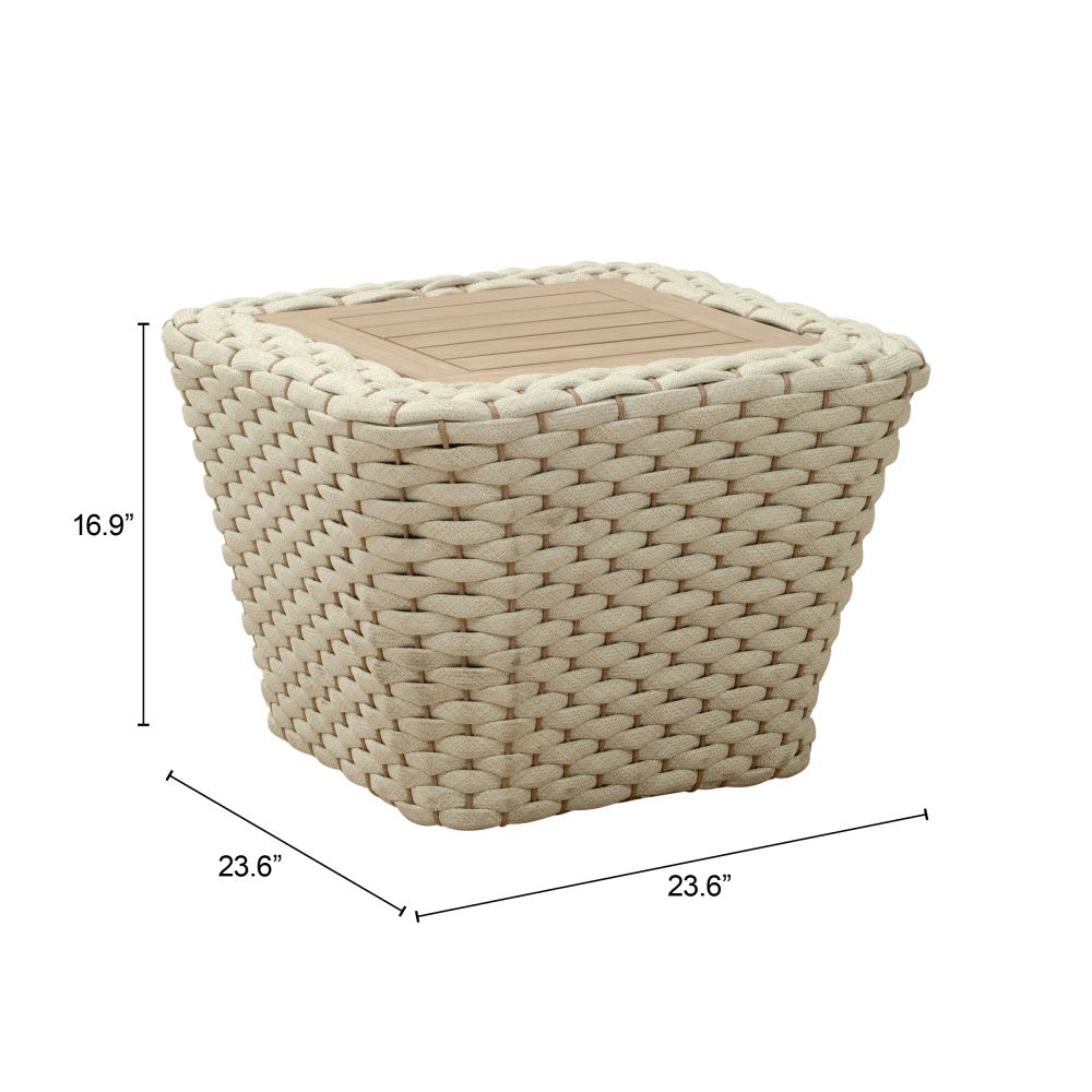 Antul Wooden Square Coffee Table