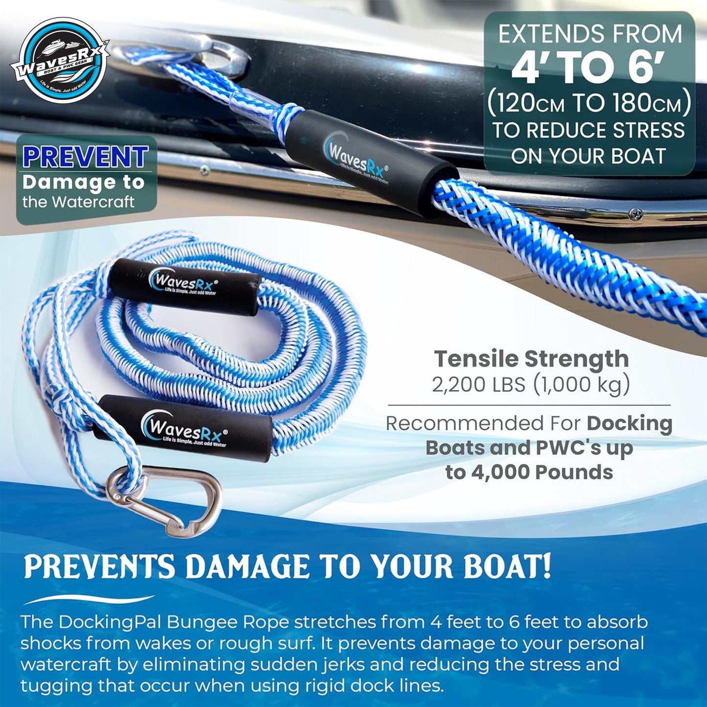 4'-6' DOCKINGPAL™ BUNGEE