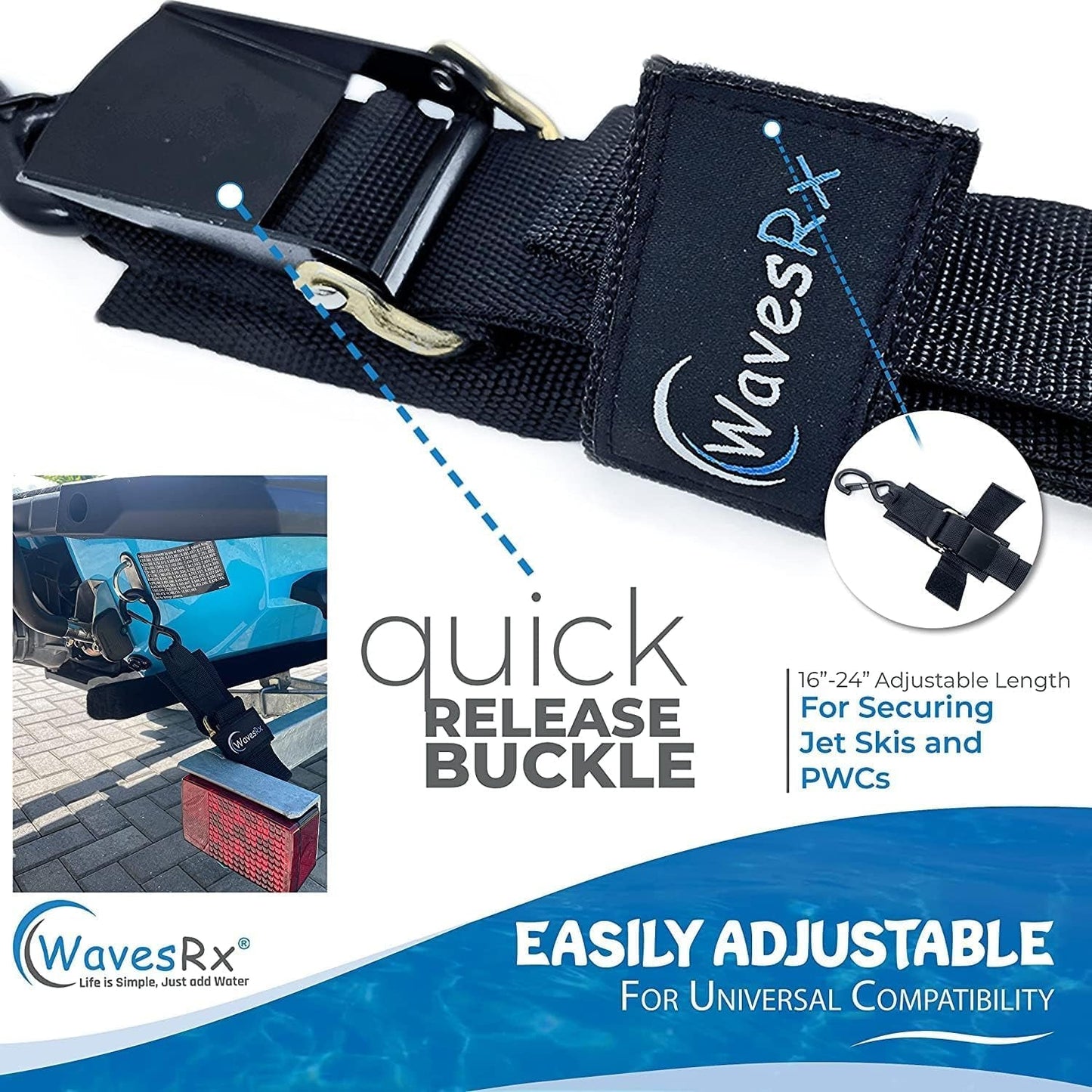 48IN BOAT TRANSOM STRAPS