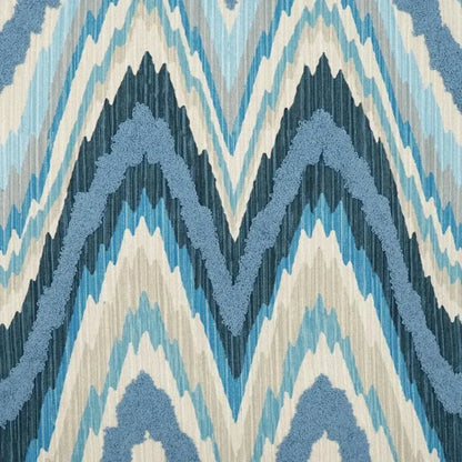 Artisanship Blue Abstract Blue Mist Large Throw Pillow