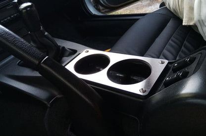 Stainless Steel Center Console Cup Holder Ash Tray Delete for 1989-1997 Mazda MX-5 Miata MK1