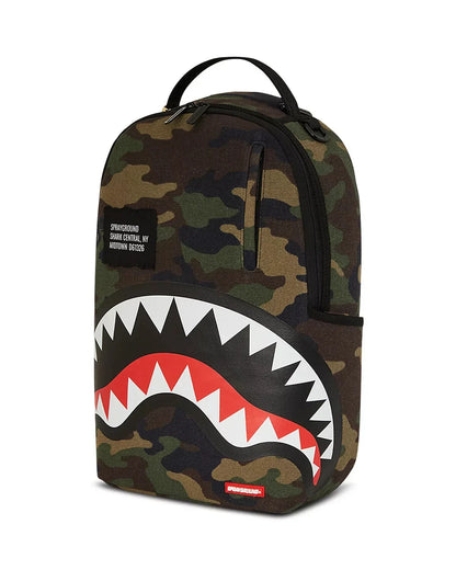 Sprayground Shark Central Camo DLXS Backpack B7163
