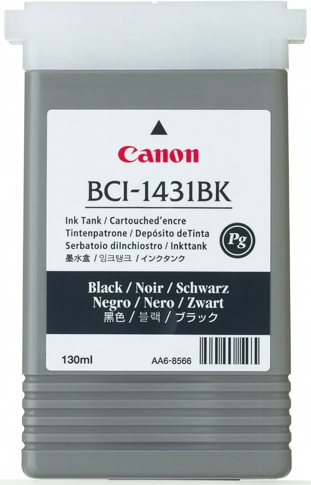 New, Pre-Owned - Canon BCI-1431BK Black Ink Cartridge, 8963A001