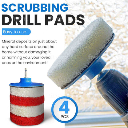Bring It On Cleaner 16 Ounce Plus Scrubbing Drill Pads | Shower Door Cleaner