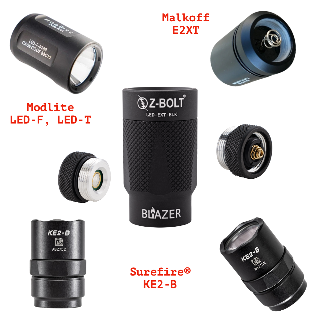 LED Light Heads for 300/600  & 18350/18650 Light Bodies
