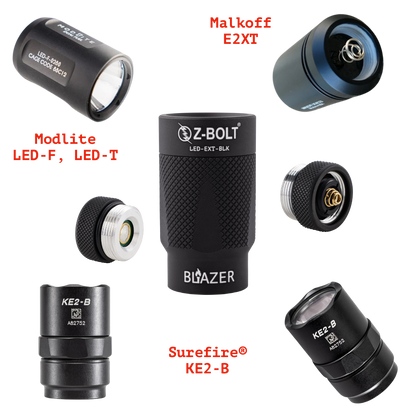 LED Light Heads for 300/600  & 18350/18650 Light Bodies