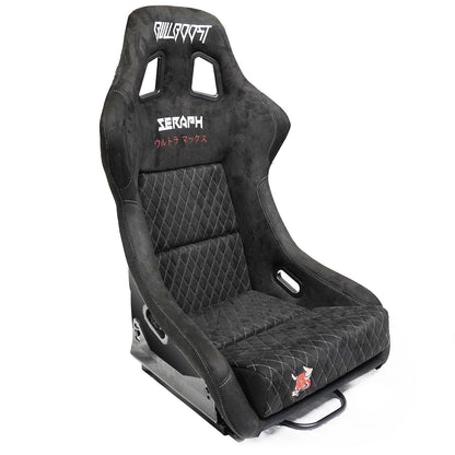 Bull Boost Adjustable Racing Lowered Ultra Max Bucket Seat with Slider Rails