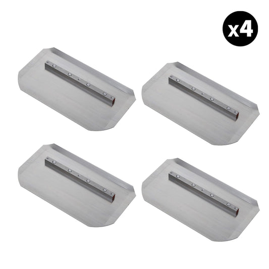 Set of 4 - 6″ x 10.5″ Replacement Combo Trowel Blades Bar Mount for Tomahawk 30" Portable Trowels