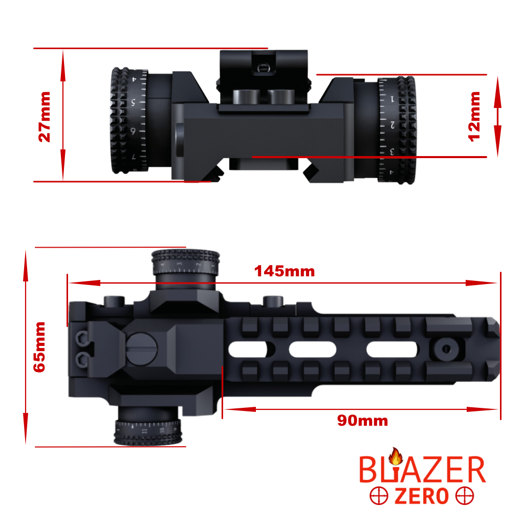 BLAZER Zero - Click Adjustable Mount for Z-BOLT® Long Range Laser LEP & BLAZER Illuminators