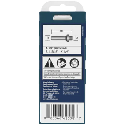 BOSCH 82816MC 1/4 In. Mortising Arbor (Router Bit)