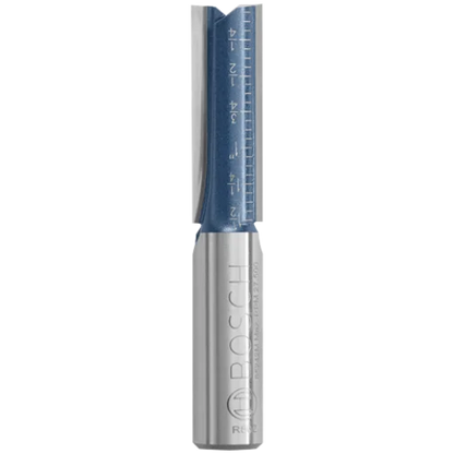 BOSCH 85242MC 1/2 In. x 1-1/2 In. Carbide-Tipped Double-Flute Straight Router Bit