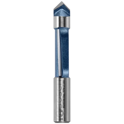 BOSCH 85245SMC 3/8 In. x 1 In. Carbide-Tipped Single-Flute Shear Angle Pilot Panel Router Bit
