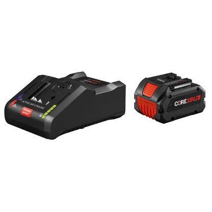 BOSCH GXS18V-16N14 18V Starter Kit with (1) CORE18V® 8 Ah High Power Battery and (1) 18V 16 Amp Battery Turbo Charger