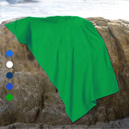 Platinum Collection Beach Towel: 100% Cotton Terry Velour