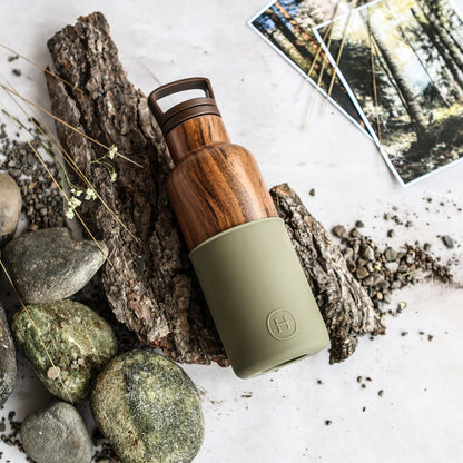 Wood Grain-Army Green 16 Oz