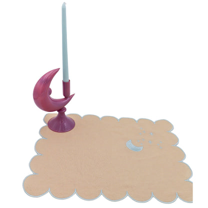 24 Extra Tall Baby Blue Cloud Taper Candles - 6 Packs of 4