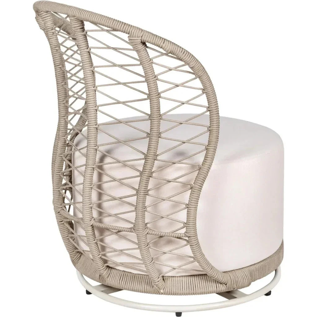 Baltic Swivel Chair 2PC Tan Outdoor Lounge Chairs