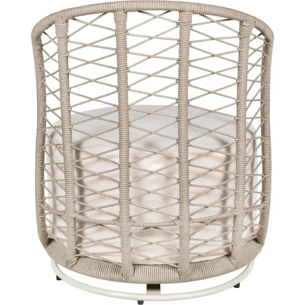 Baltic Swivel Chair 2PC Tan Outdoor Lounge Chairs