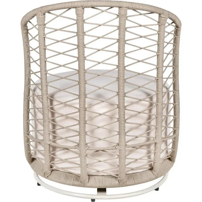 Baltic Swivel Chair 2PC Tan Outdoor Lounge Chairs