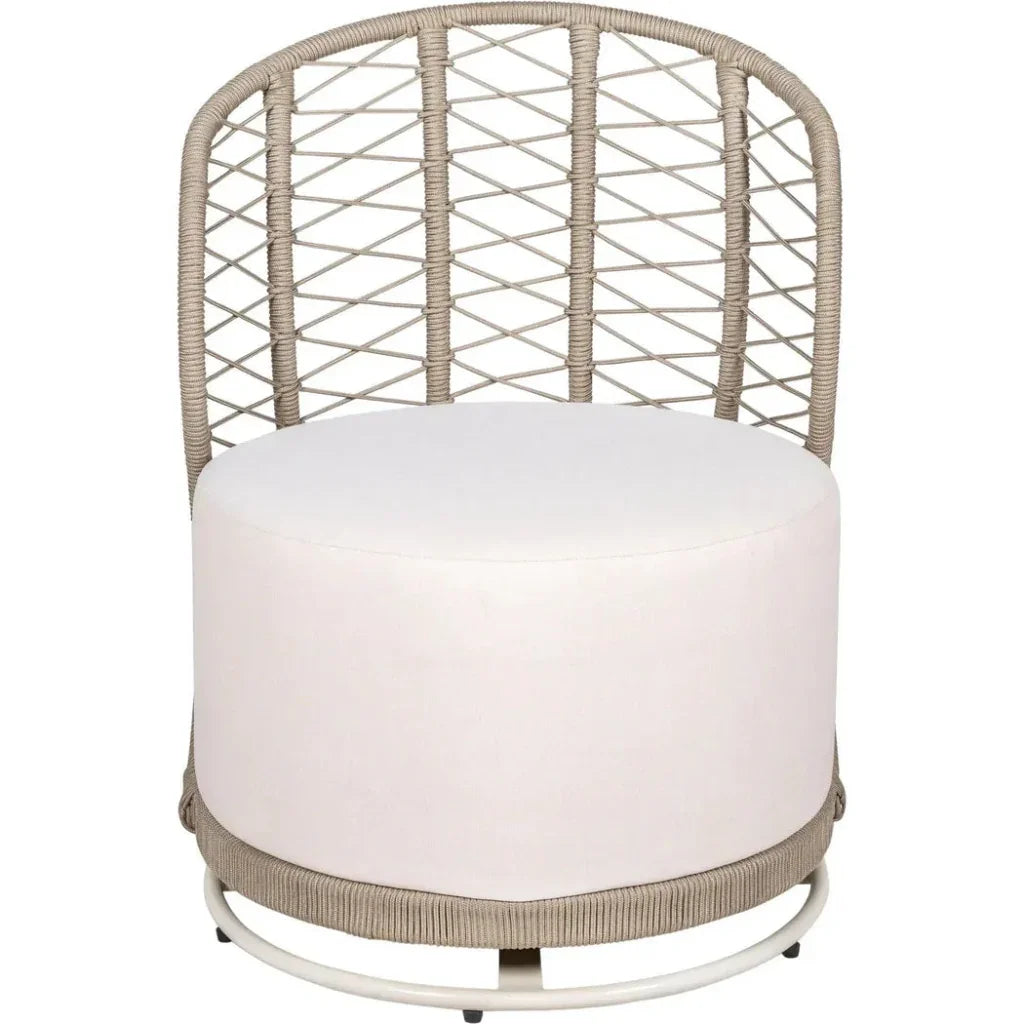 Baltic Swivel Chair 2PC Tan Outdoor Lounge Chairs