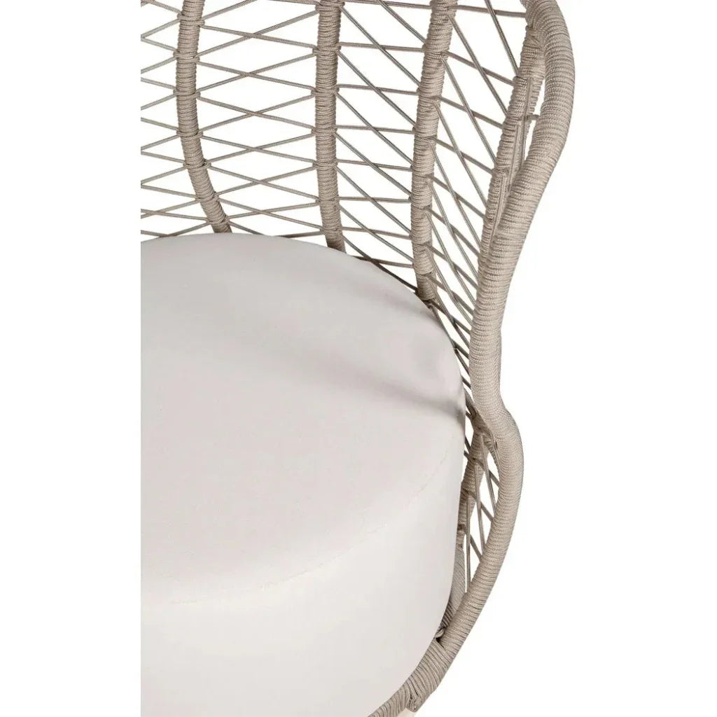 Baltic Swivel Chair 2PC Tan Outdoor Lounge Chairs