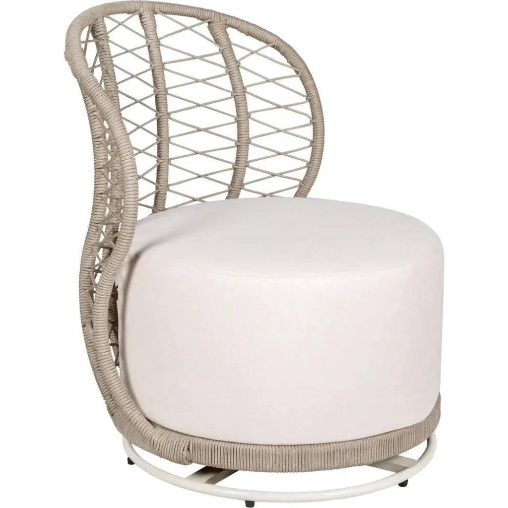 Baltic Swivel Chair 2PC Tan Outdoor Lounge Chairs
