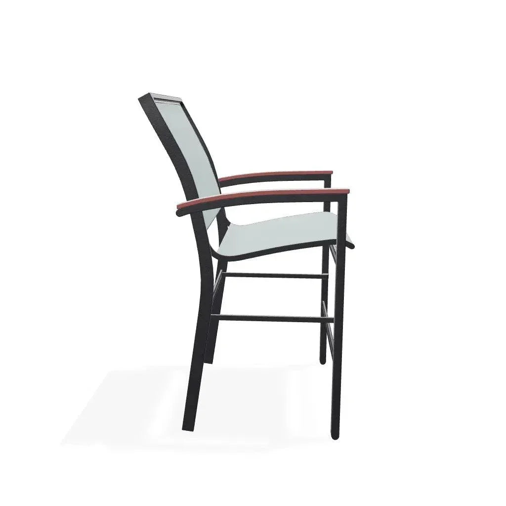 Bazza Sling Balcony Height Stacking Café Chair