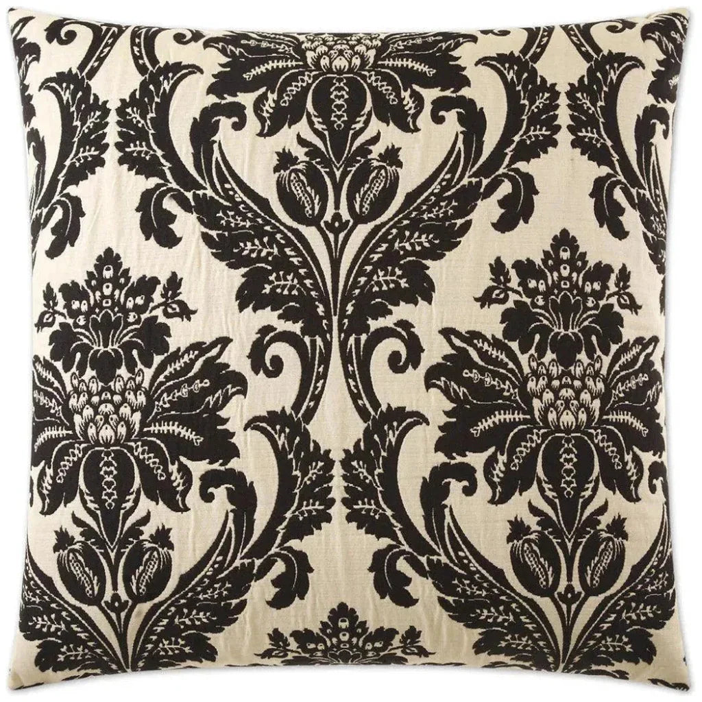 Beatrice Black Throw Pillow With Insert