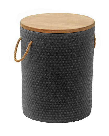 Beban Natural Wood Top Side Table