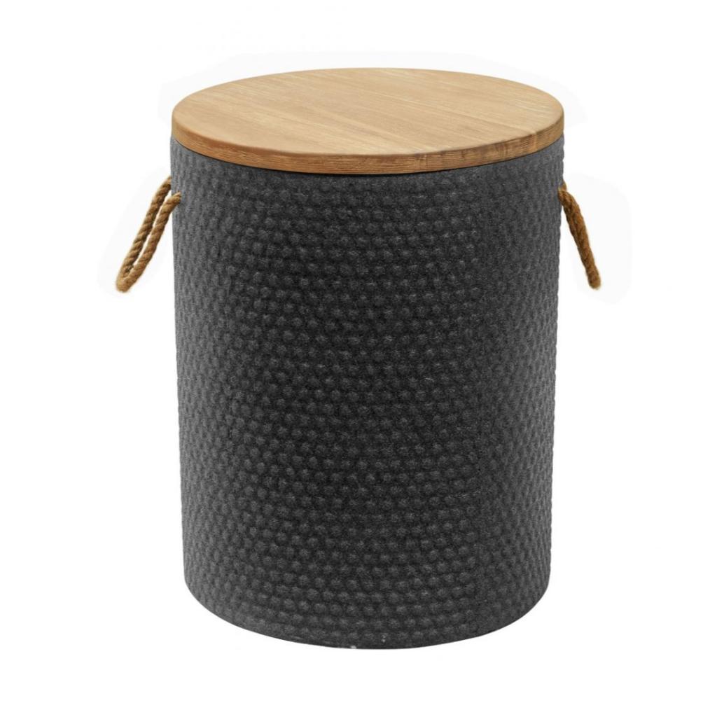 Beban Natural Wood Top Side Table