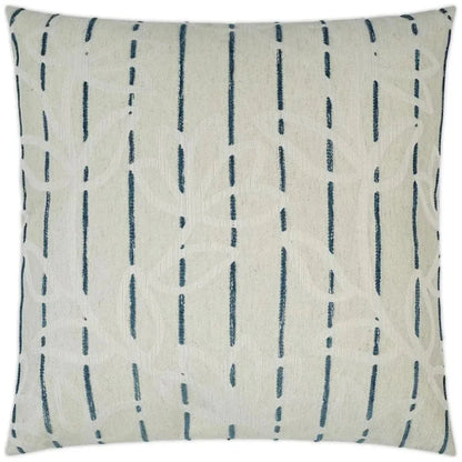 Becca Floral Stripes Blue Large Throw Pillow Insert