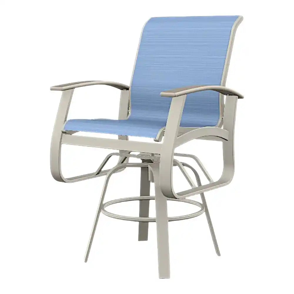 Belle Isle MGP Sling Balcony Height Swivel Arm Chair