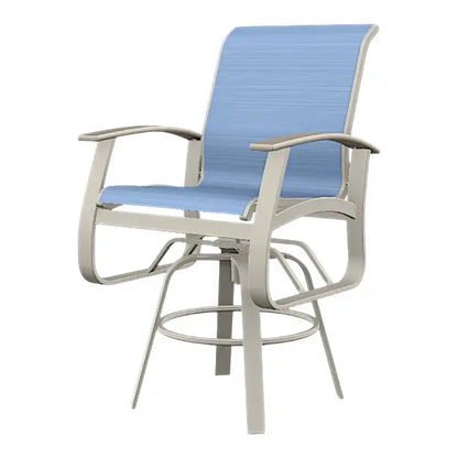 Belle Isle MGP Sling Balcony Height Swivel Arm Chair