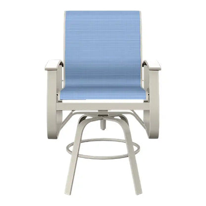 Belle Isle MGP Sling Balcony Height Swivel Arm Chair