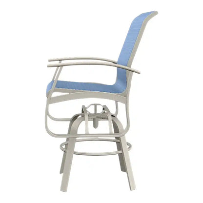 Belle Isle MGP Sling Balcony Height Swivel Arm Chair