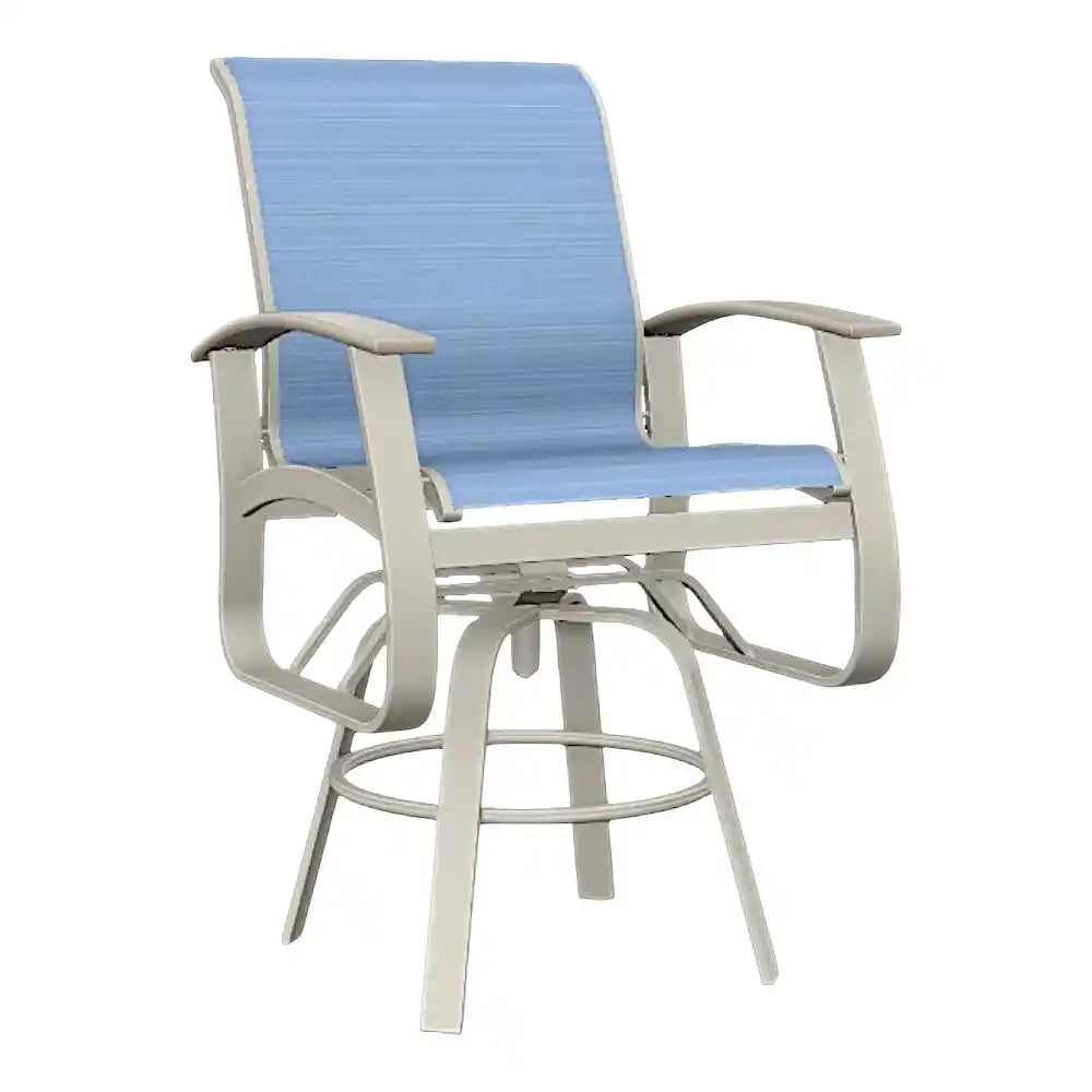 Belle Isle MGP Sling Balcony Height Swivel Arm Chair